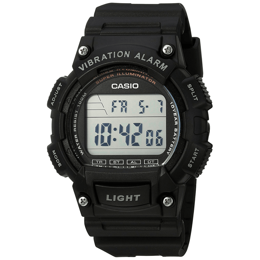 Casio Black Digital Watch W736H-1A Watches Casio 
