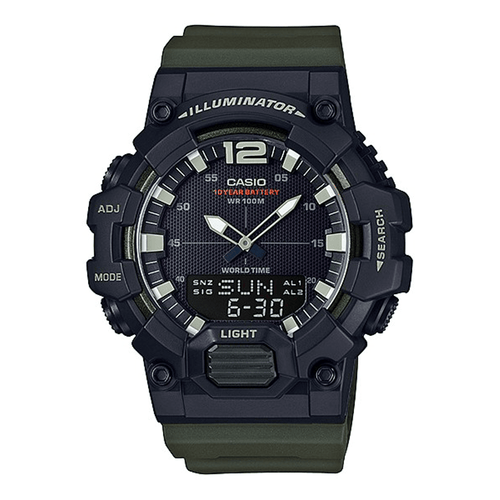 Casio Vintage Home Black and Green Digital Watch HDC700-3A Watches Casio 