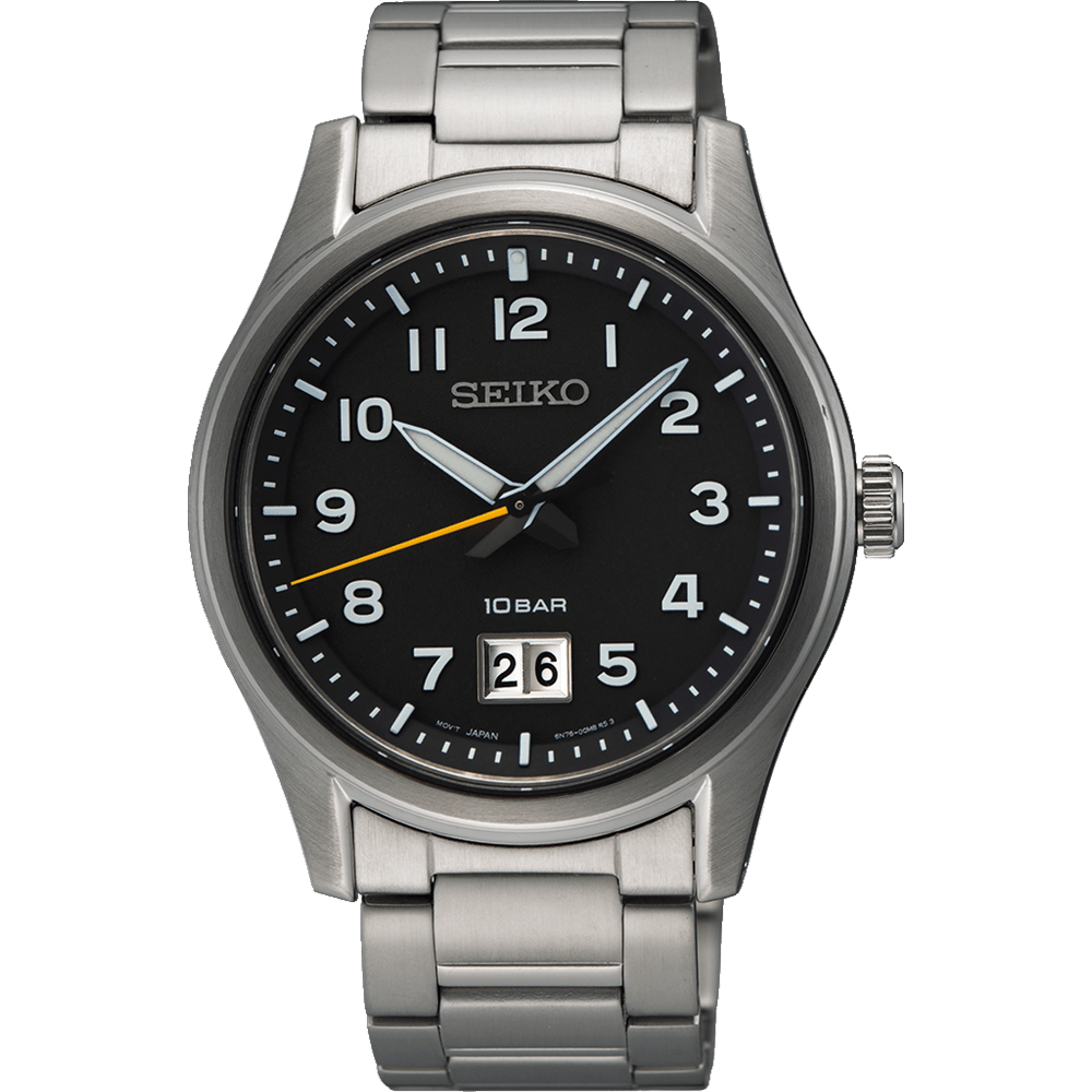 Seiko Coutura Black and Silver Tone Watch SUR569P Watches Seiko 