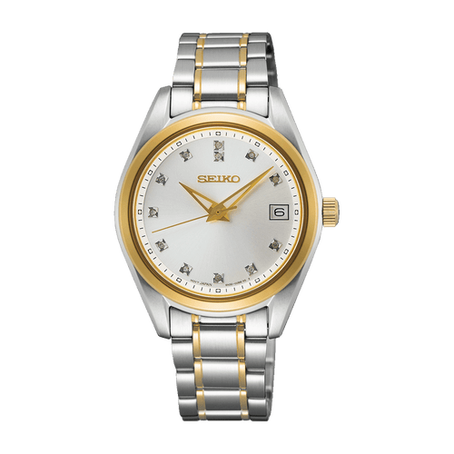 Seiko Conceptual Analogue Two-Tone Watch SUR582P Watches Seiko 