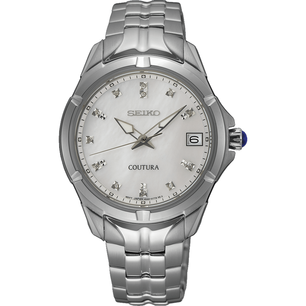 Seiko Coutura Analogue Silver Tone Watch SUR593P Watches Seiko 