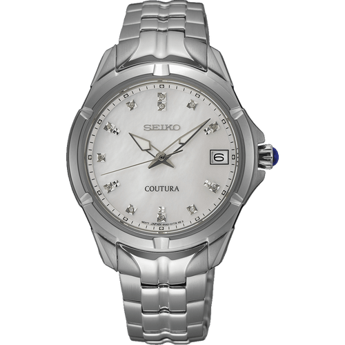 Seiko Coutura Analogue Silver Tone Watch SUR593P Watches Seiko 