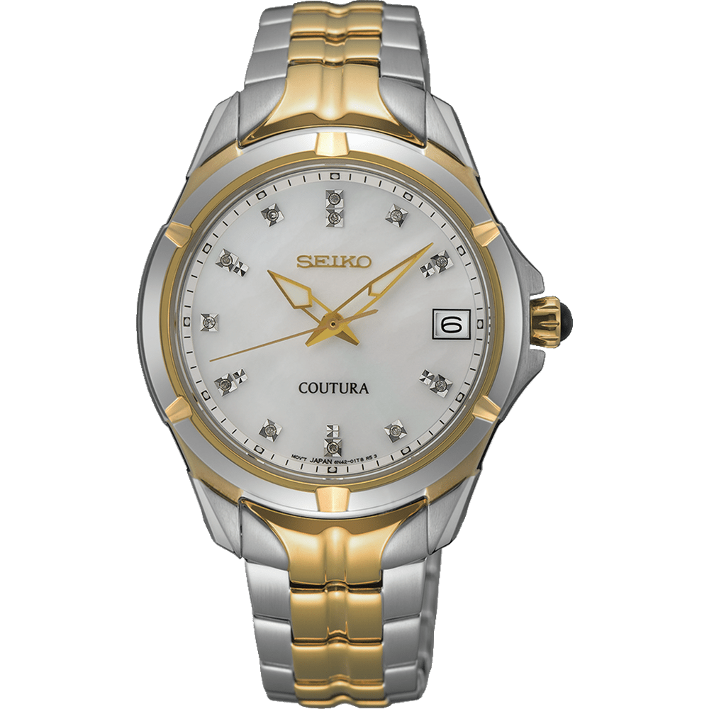 Seiko Coutura Analogue Two-Tone Watch SUR594P Watches Seiko 