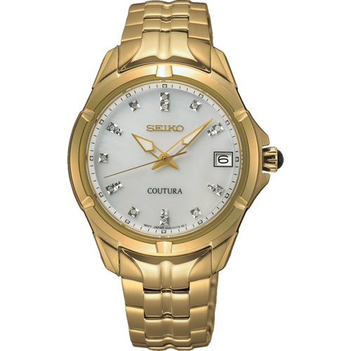 Seiko Coutura Analogue Gold Tone Watch SUR596P Watches Seiko 