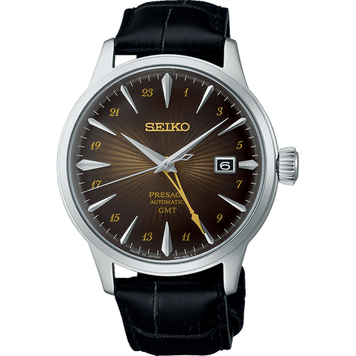 Seiko Cocktail Time Automatic Black Leather Watch SSK039J Watches Seiko 