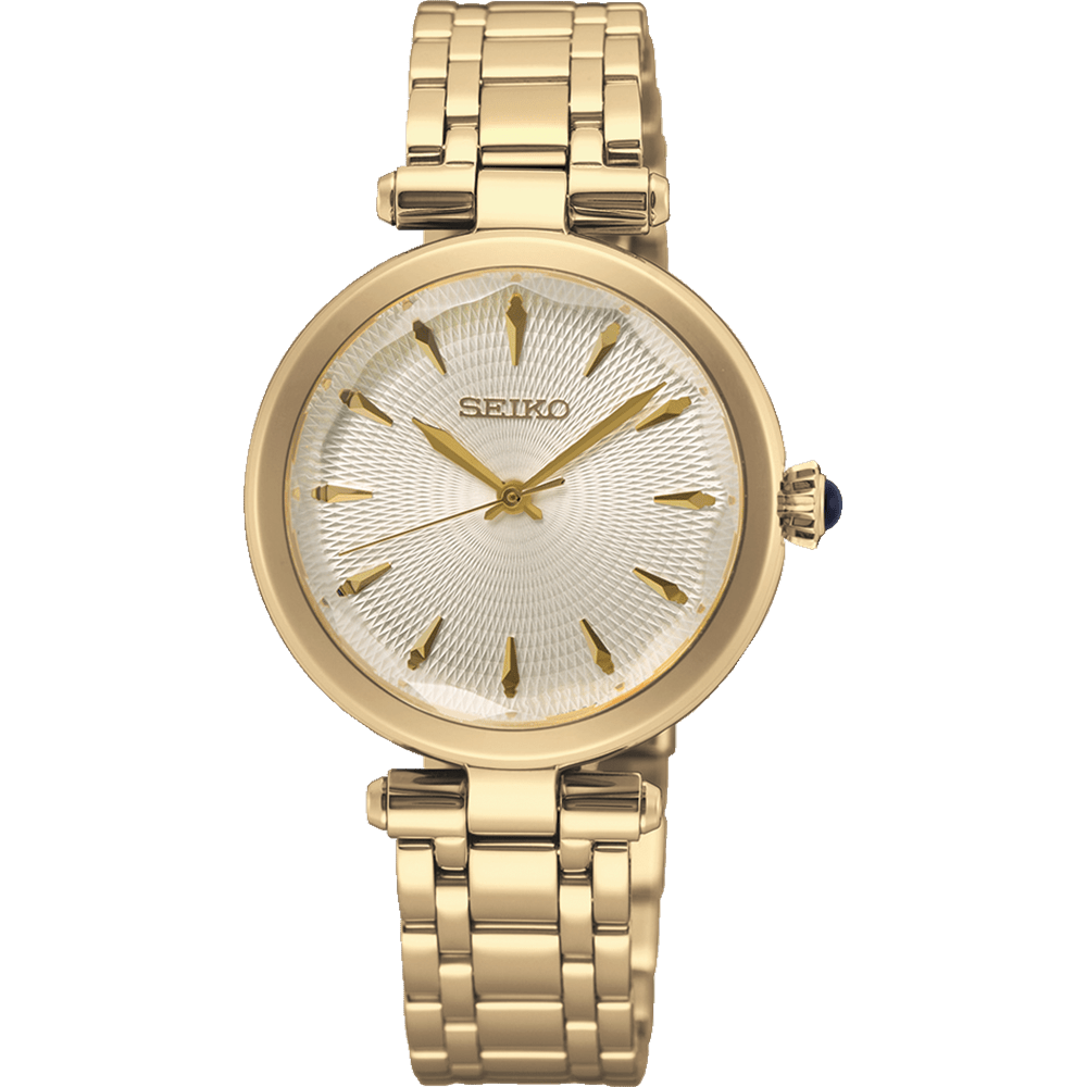 Seiko Conceptual Analogue Gold Tone Watch SRZ554P Watches Seiko 