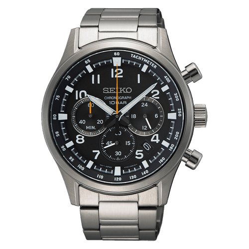 Seiko Conceptual Chronograph Silver Tone Watch SSB447P Watches Seiko 