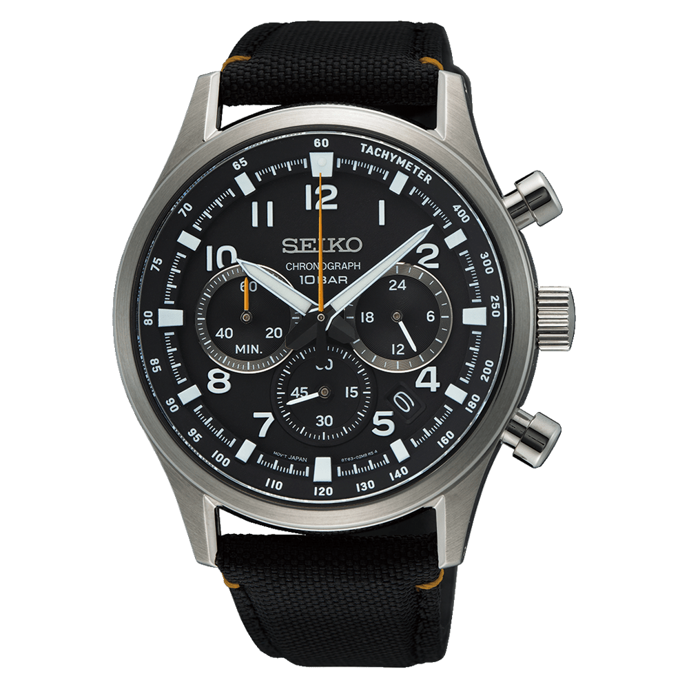 Seiko Conceptual Chronograph Black Nylon Watch SSB449P Watches Seiko 