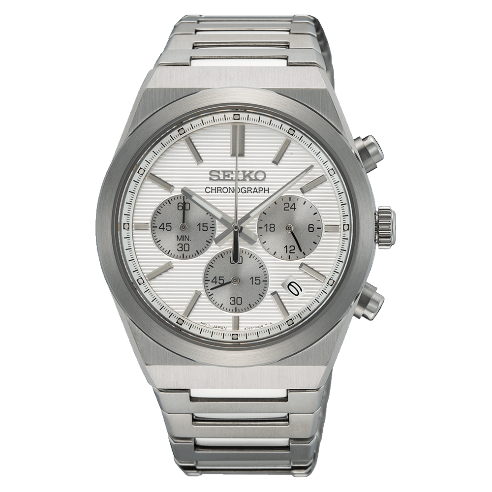 Seiko Conceptual Chronograph Silver Tone Watch SSB451P Watches Seiko 