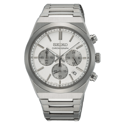 Seiko Conceptual Chronograph Silver Tone Watch SSB451P Watches Seiko 