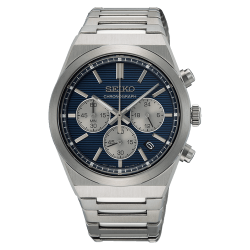 Seiko Conceptual Chronograph Silver Tone Watch SSB453P Watches Seiko 