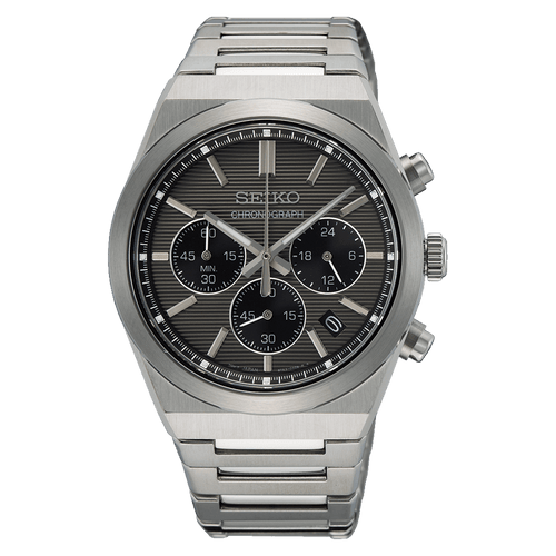 Seiko Conceptual Chronograph Silver Tone Watch SSB455P Watches Seiko 