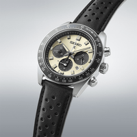 Seiko Prospex Speedtimer Solar Black Leather Watch SSC943P Watches Seiko 