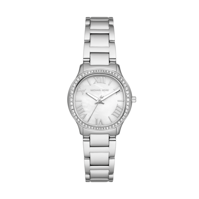 Michael Kors Sage Three-Hand Stainless Steel Watch MK4824 Watches Michael Kors 