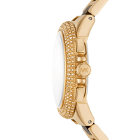 Michael Kors Camille Chronograph Gold-Tone Stainless Steel and Tortoise Acetate Watch MK7269 Watches Michael Kors 