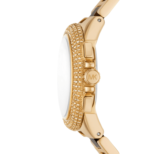 Michael Kors Camille Chronograph Gold-Tone Stainless Steel and Tortoise Acetate Watch MK7269 Watches Michael Kors 