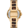 Michael Kors Camille Chronograph Gold-Tone Stainless Steel and Tortoise Acetate Watch MK7269 Watches Michael Kors 