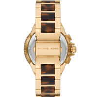 Michael Kors Camille Chronograph Gold-Tone Stainless Steel and Tortoise Acetate Watch MK7269 Watches Michael Kors 