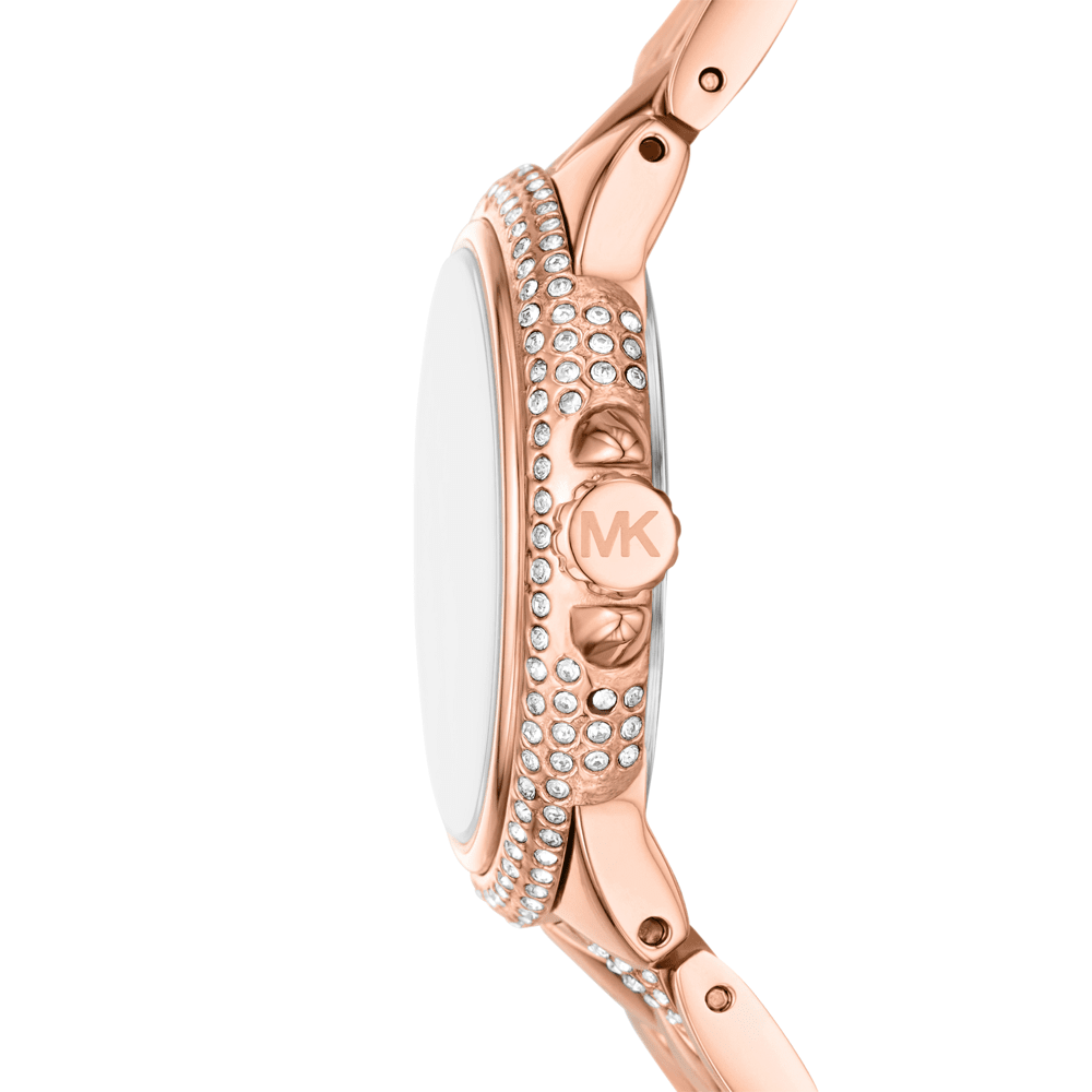 Michael Kors Camille Three-Hand Rose Gold-Tone Stainless Steel Watch MK4810 Watches Michael Kors 
