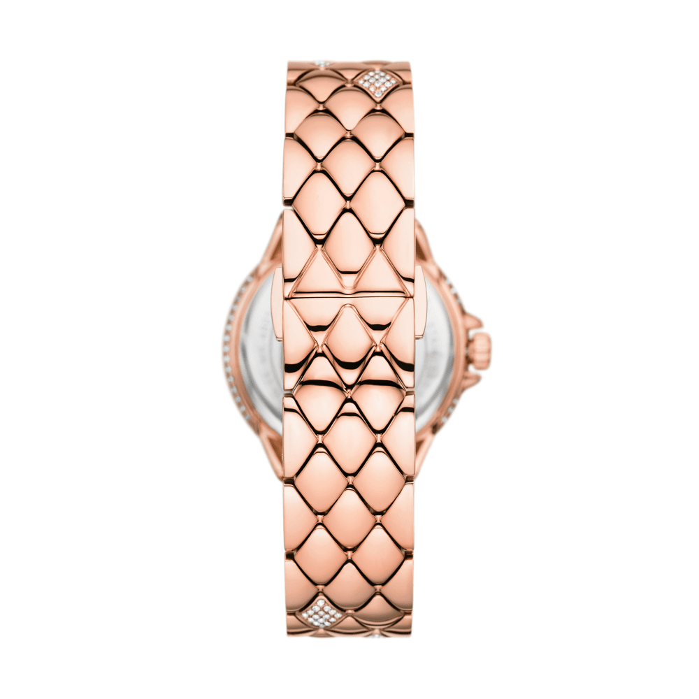 Michael Kors Camille Three-Hand Rose Gold-Tone Stainless Steel Watch MK4810 Watches Michael Kors 