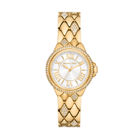 Michael Kors Camille Three-Hand Gold-Tone Stainless Steel Watch MK4801 Watches Michael Kors 