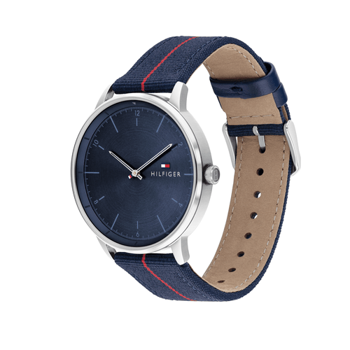Tommy Hilfiger Hendrix Navy Nylon Navy Dial Men's Watch 1791844 Bevilles Jewellers 