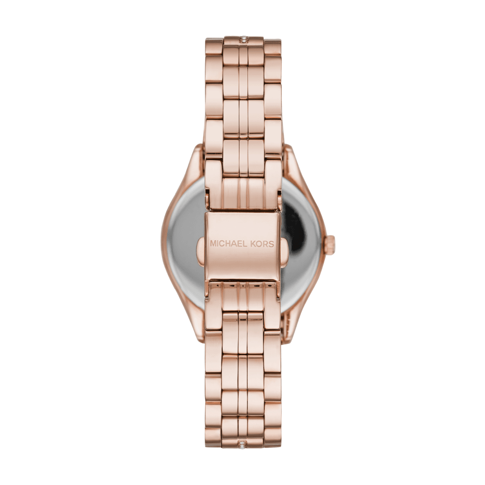 Michael Kors Women's Lauryn Three-Hand Rose Gold-Tone Stainless Steel Watch MK3716 Watches Michael Kors 