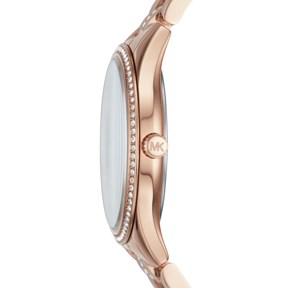 Michael Kors Women's Lauryn Three-Hand Rose Gold-Tone Stainless Steel Watch MK3716 Watches Michael Kors 