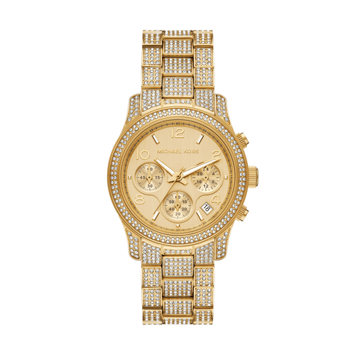 Michael Kors Runway Chronograph Gold-Tone Stainless Steel Watch MK7435 Watches Michael Kors 