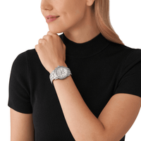 Michael Kors Runway Pav� Silver-Tone Watch mk7434 Watches Michael Kors 