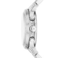 Michael Kors Runway Pav� Silver-Tone Watch mk7434 Watches Michael Kors 