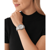 Michael Kors Runway Pav� Silver-Tone Watch mk7434 Watches Michael Kors 