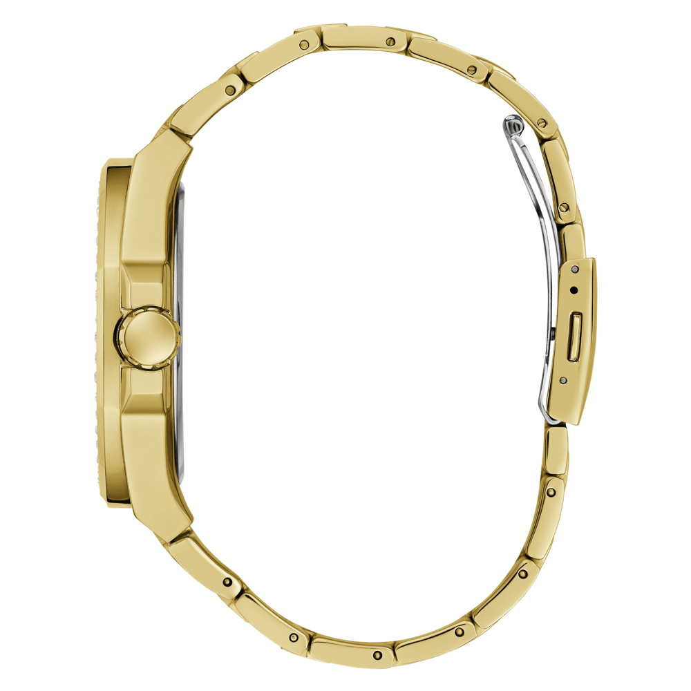 Guess Trend Empire Trend Gold-Tone Multi-function Men's Watch GW0785G2 Watches Bevilles Jewellers 