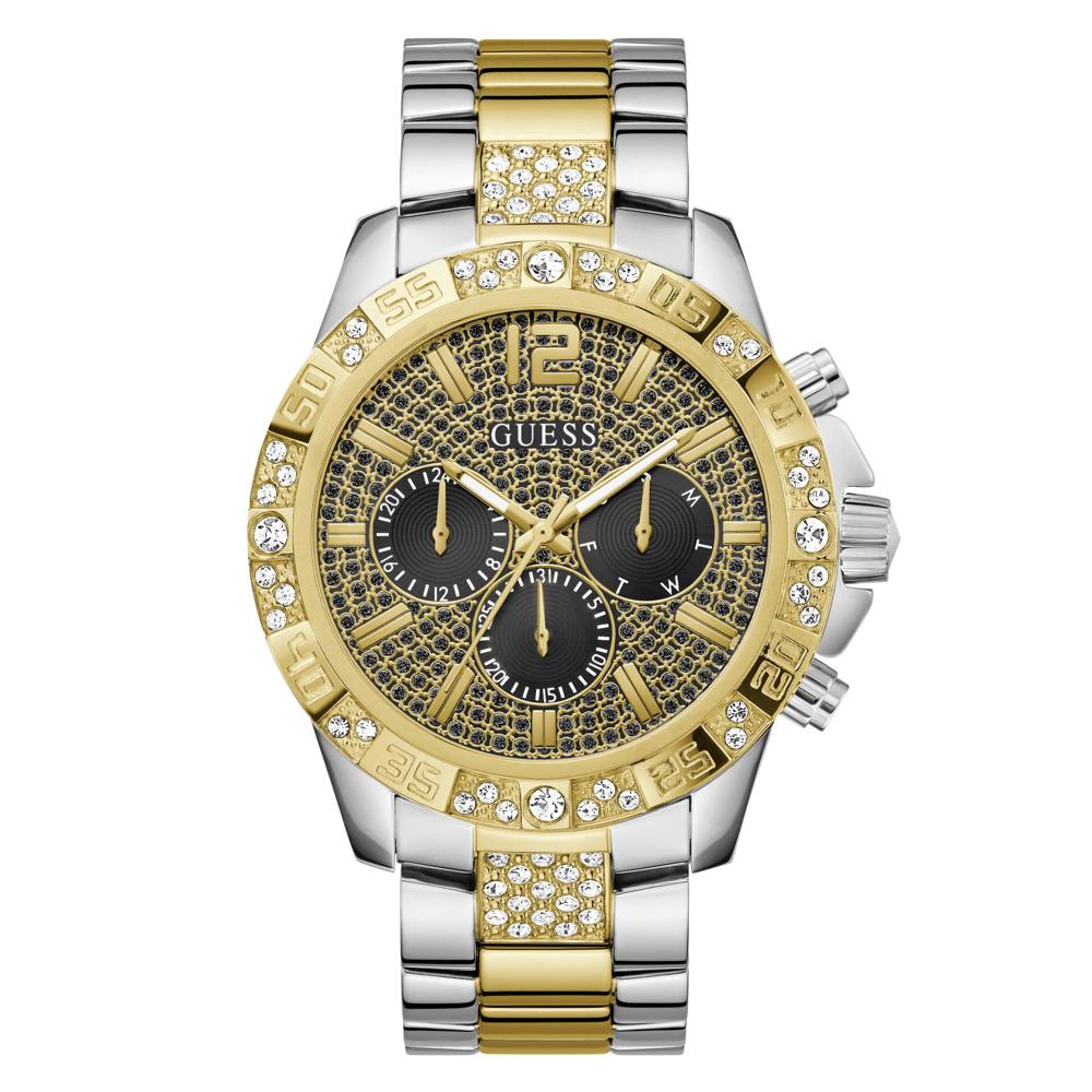 Guess Trend Majestic Trend Two-Tone Silver and Gold-Tone Multi-function Men's Watch GW0796G3 Watches Bevilles Jewellers 
