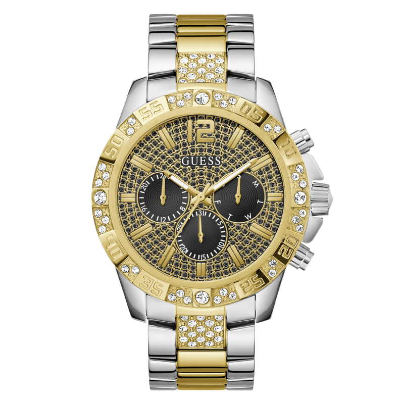 Guess Trend Majestic Trend Two-Tone Silver and Gold-Tone Multi-function Men's Watch GW0796G3 Watches Bevilles Jewellers 