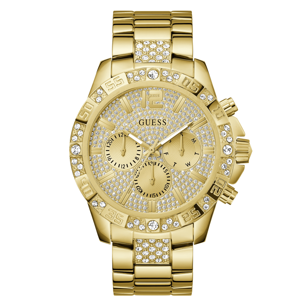 Guess Trend Majestic Trend Gold-Tone Multi-function Men's Watch GW0796G2 Watches Bevilles Jewellers 