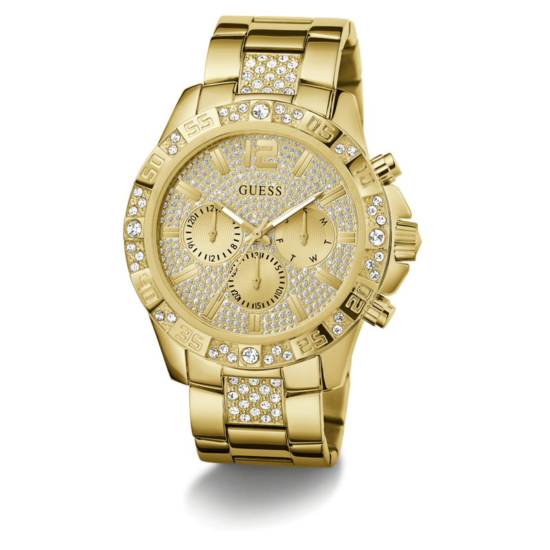 Guess Trend Majestic Trend Gold-Tone Multi-function Men's Watch GW0796G2 Watches Bevilles Jewellers 