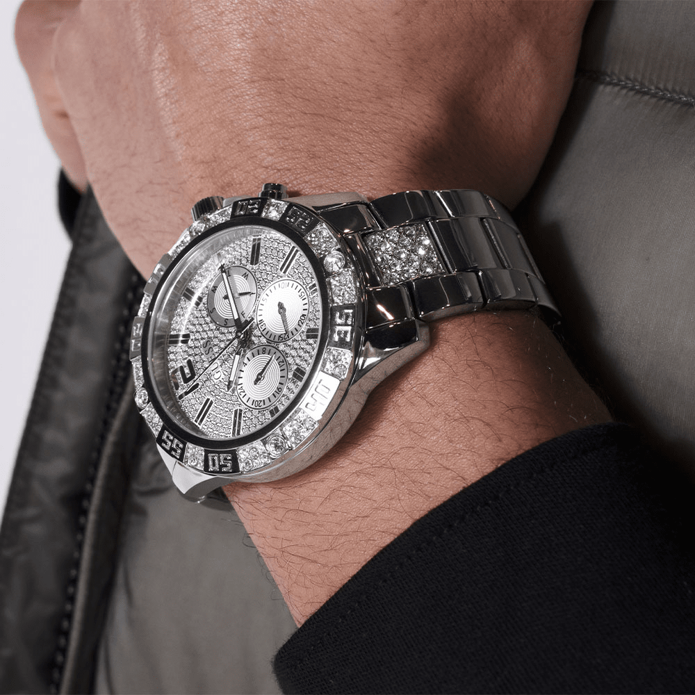 Guess Trend Majestic Trend Silver-Tone Multi-function Men's Watch GW0796G1 Watches Guess 