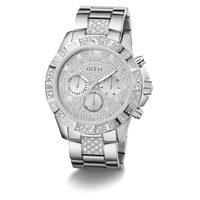 Guess Trend Majestic Trend Silver-Tone Multi-function Men's Watch GW0796G1 Watches Bevilles Jewellers 