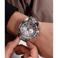 Guess Trend Majestic Trend Silver-Tone Multi-function Men's Watch GW0796G1 Watches Bevilles Jewellers 