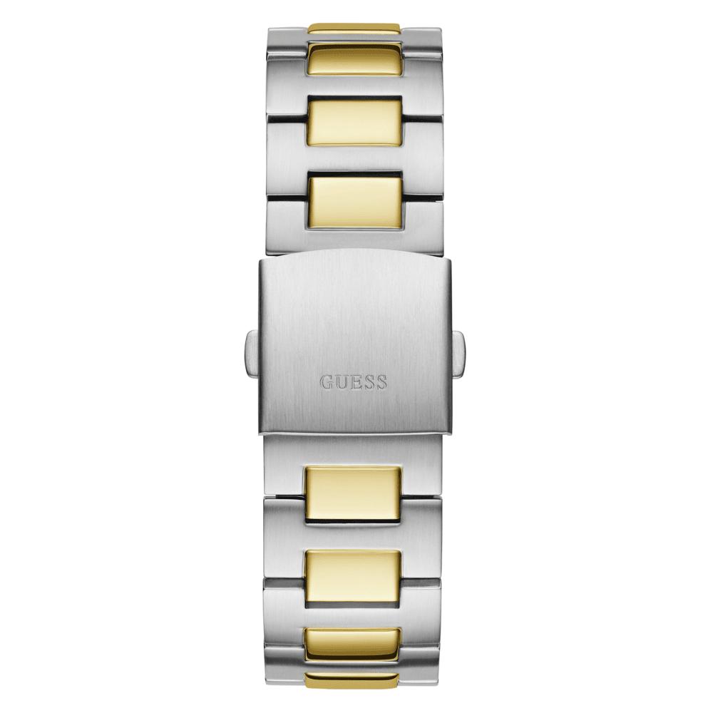 Guess Sport Dashboard Sport Two-Tone Silver and Gold-Tone Men's Watch GW0798G3 Watches Bevilles Jewellers 