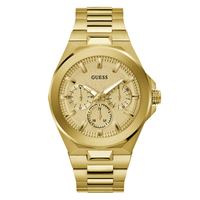 Guess Sport Dashboard Sport Gold-Tone Multi-function Men's Watch GW0798G2 Watches Bevilles Jewellers 