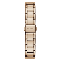 Guess Dress Charlotte Dress Rose Gold-Tone Crystal Bezel Women's Watch GW0767L3 Watches Bevilles Jewellers 