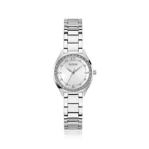 Guess Dress Charlotte Dress Silver-Tone Crystal Bezel Women's Watch GW0767L1 Watches Guess 