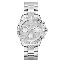 Guess Sport Majesty Sport Silver-Tone Crystal Bezel Men's Watch GW0771L1 Watches Bevilles Jewellers 