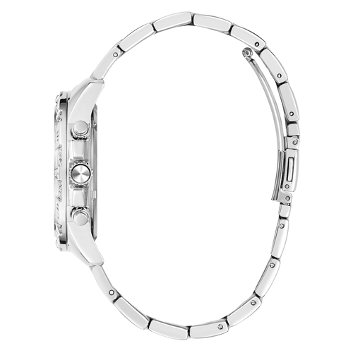 Guess Sport Majesty Sport Silver-Tone Crystal Bezel Men's Watch GW0771L1 Watches Bevilles Jewellers 