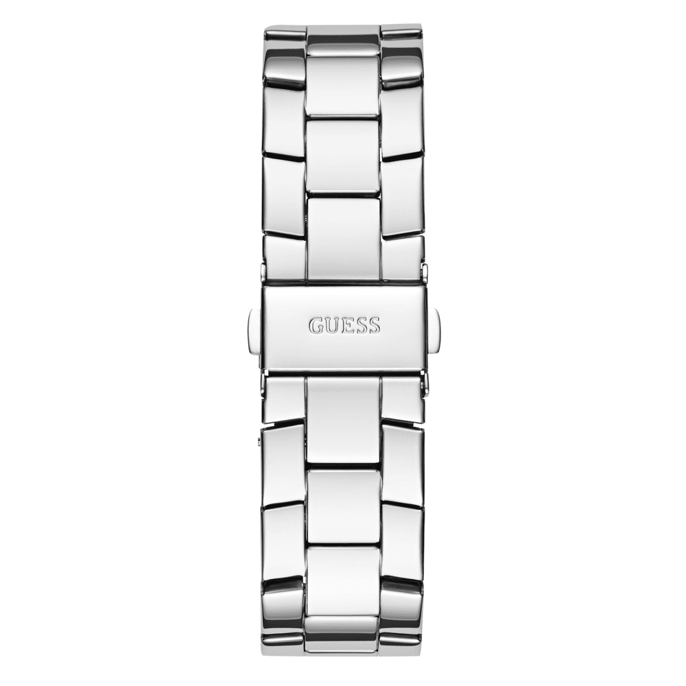 Guess Sport Majesty Sport Silver-Tone Crystal Bezel Men's Watch GW0771L1 Watches Bevilles Jewellers 