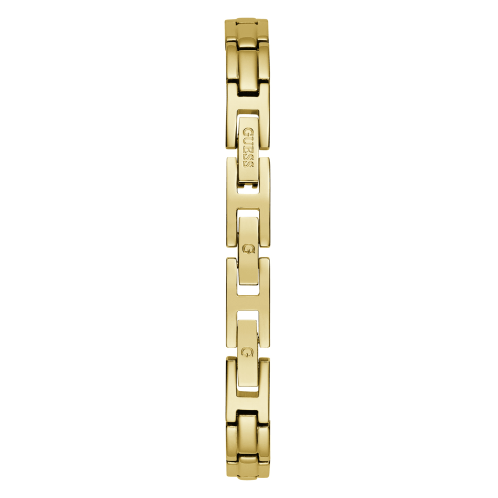 Guess Bejeweled Chloe Bejeweled Gold-Tone Floral Bangle Women's Watch GW0756L2 Watches Bevilles Jewellers 