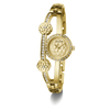 Guess Bejeweled Chloe Bejeweled Gold-Tone Floral Bangle Women's Watch GW0756L2 Watches Bevilles Jewellers 