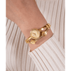 Guess Bejeweled Chloe Bejeweled Gold-Tone Floral Bangle Women's Watch GW0756L2 Watches Bevilles Jewellers 